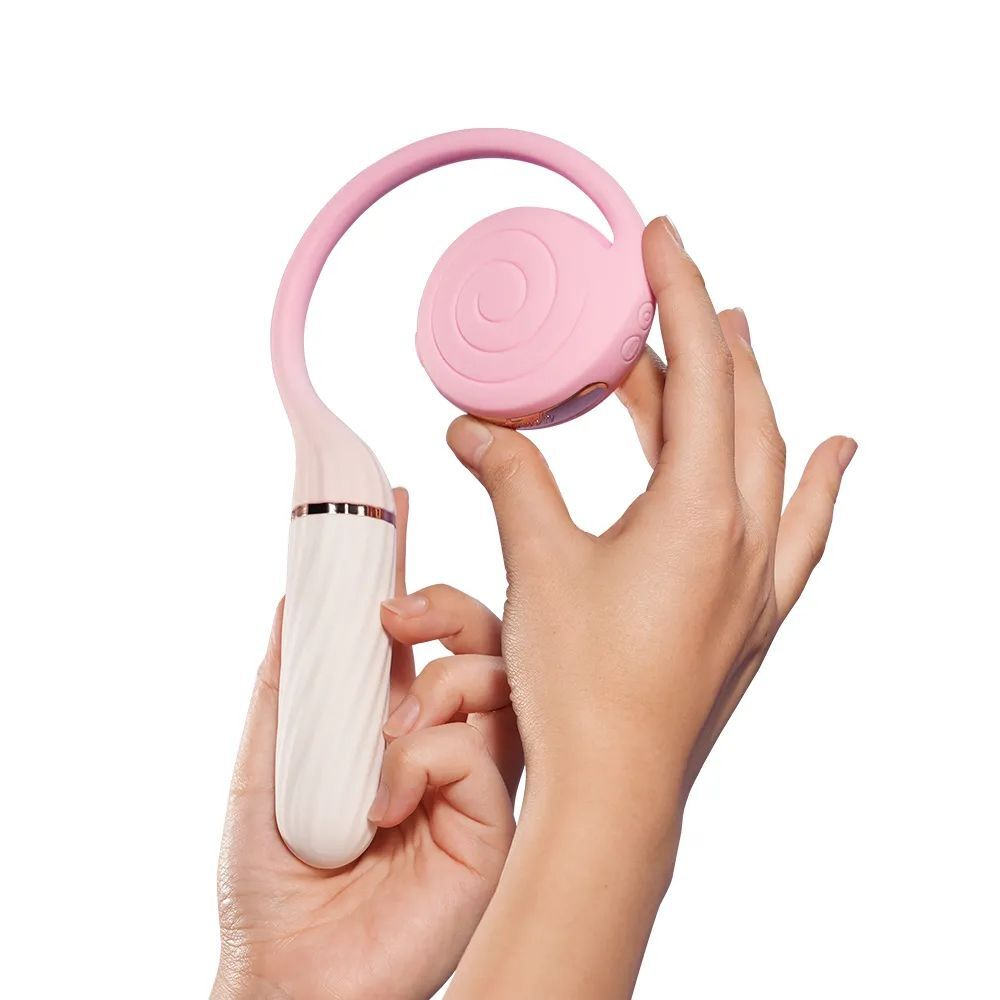 Розовый женский вибратор Lollipop с вакуумной стимуляцией (Цвет: розовый)