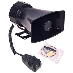 Сирена 3 тональная с микрофоном ES-355 12V 80W