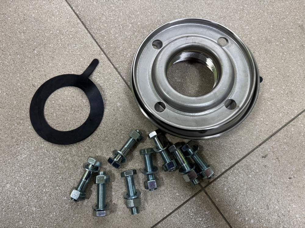 Комплект фланцев: входной (диаметр 100мм) /выходной (диаметр 80мм) для насосов "LEO" моделей XZS100-80-125/40, XZS100-80-125/55, XZS100-80-125/75, XZS100-80-160/92, XZS100-80-160/110