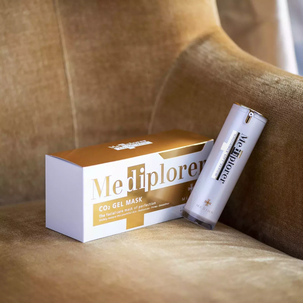 Mediplorer Гелевая маска СО2 для лица Медиплорер- CO2 Gel Mask, гель 26 г x 6 шт., порошок 1.6 г x 6 шт., чашка и шпатель
