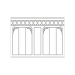 Стена RODECOR Эрте Ф3 77443AR**