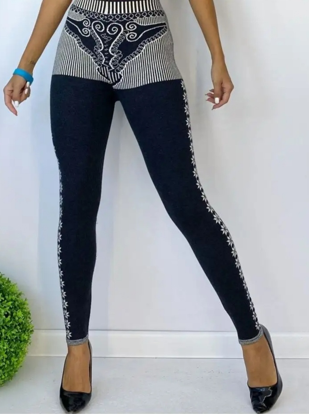 [m]Лосины женские Монголия с рисунком Ш004