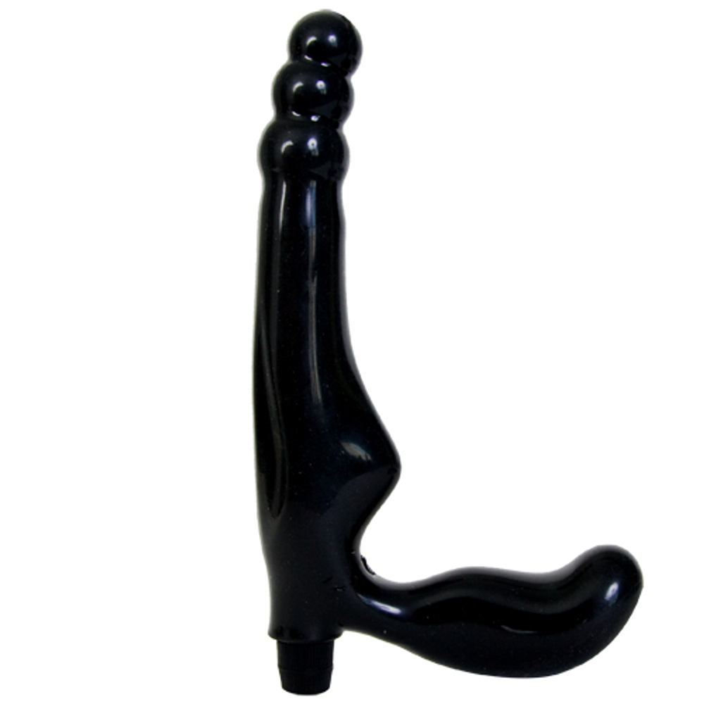 Безремневой страпон с вагинальной пробкой и 6 функциями вибрации