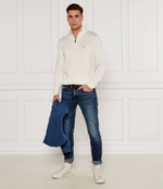 Кожаные кроссовки Calvin Klein - экрю(HM0HM01586)