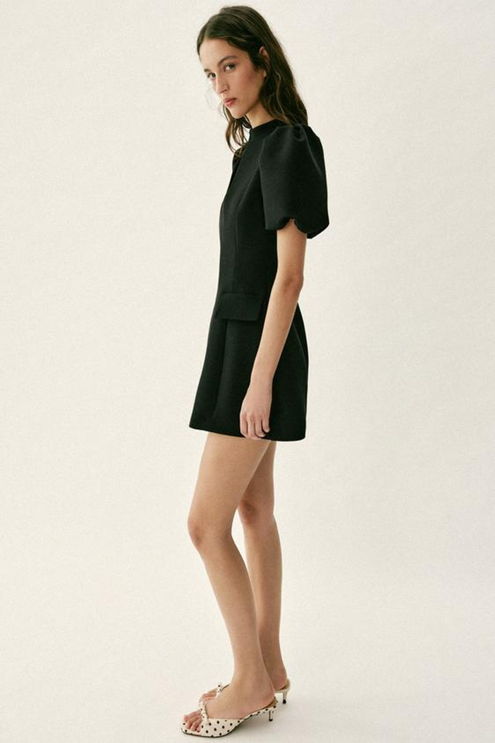 КОРОТКОЕ ПЛАТЬЕ С БАЛОННЫМИ РУКАВАМИ - ZARA