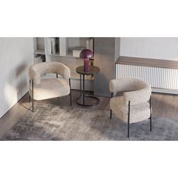 Кресло HugMe, букле, миндальное молоко