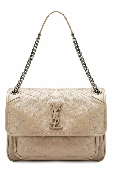 Сумка Saint Laurent Niki Medium бежевый