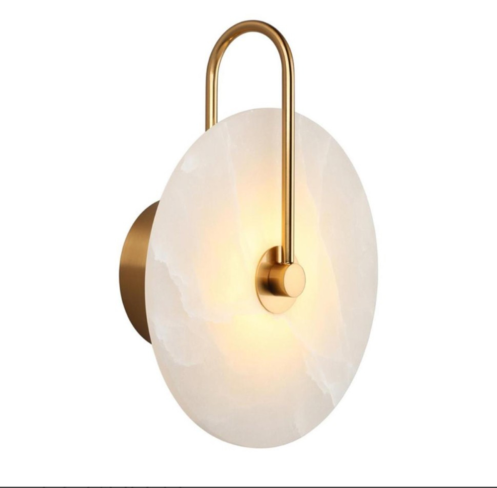 Настенный светильник Belfast Ravenhill 6084-20 BR MB Латунь / Камень