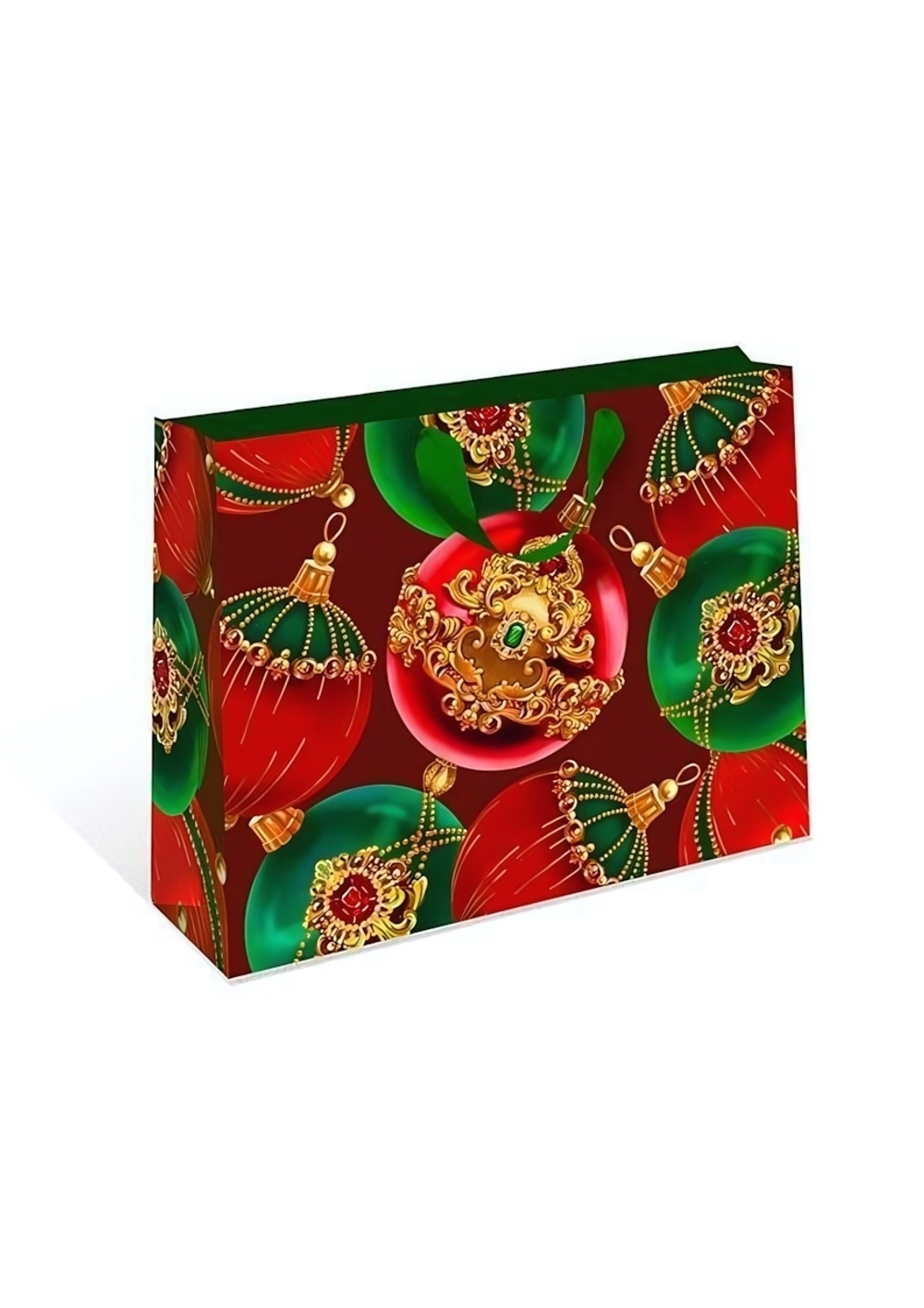 Пакет подарочный бумажный стандарт плюс новогодний 320х260х120 1322.737 (АртДизайн)