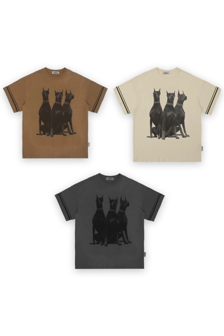 Футболка ER "Dobermans Striped Sleeves" Tee