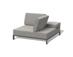 "Амальфия" трансформирующаяся лаунж-зона из алюминия, цвет графит