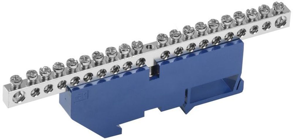 Шина нулевая на DIN-изол. Ni ШНИ-6х9-20-Д-С IEK YNN10-20-D-K07-N Шина нулевая на DIN-изол. Ni ШНИ-6х9-20-Д-С IEK YNN10-20-D-K07-N