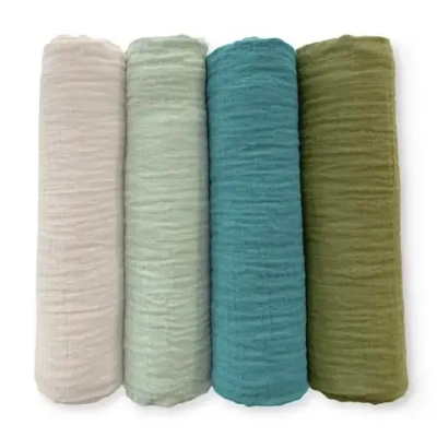 SwaddleDesigns SDM-1014-V14 Набор пеленок муслин 4 шт. - Earthtone 4-Pack, Oceana
