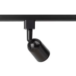 Трековый светильник однофазный ЭРА TR41-GU10 BK под лампу MR16 черный | Однофазные светильники под лампу