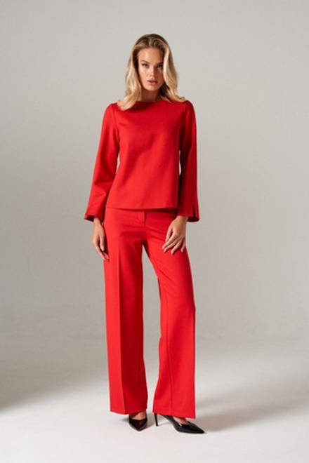 Брюки "Грибоедов" красные из ткани джерси