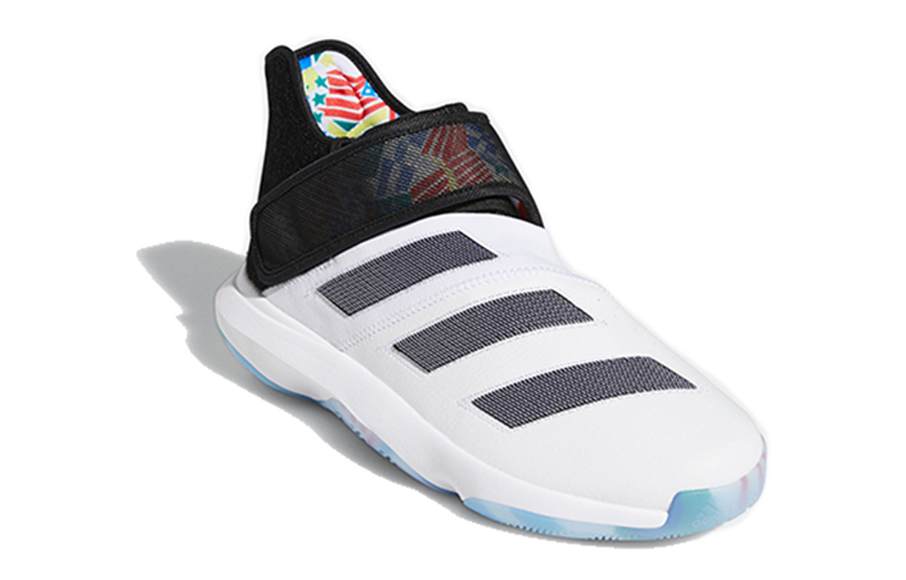 Adidas Harden B/E 3 BATW White Black World Cup non-slip lightweight mid-top basketball shoes men's white and Black