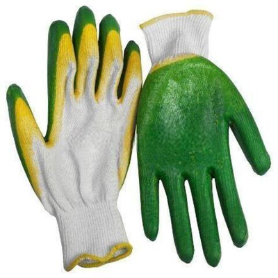 Перчатки х/б с двойным латексным обливом (10 пар) (1/30 шт.)