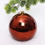 Новогодний шар 20 см «Глянец», шоколад