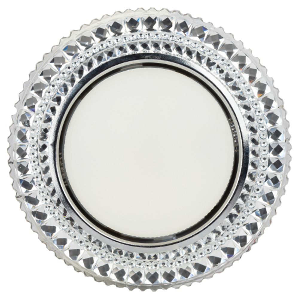 DK LD26 SL/WH Светильник ЭРА декор cо светодиодной подсветкой Gx53, прозрачный