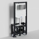 Инсталляция для унитаза WasserKraft Dill 61TLT.010.ME.PB03 с черной глянцевой кнопкой