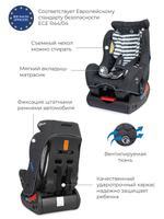 Автокресло Rant LB-718 "Top-Line" Story line (graphite) гр. 0-1-2 (0-25 кг)