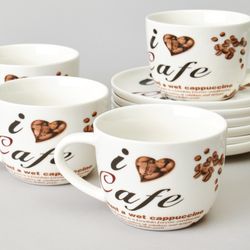 ЧАЙНЫЙ НАБОР LEFARD "COFFEE MANIA" НА 6 ПЕР. 12 ПР. 250 МЛ