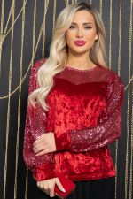 Блуза Жизель (красная) Б11859 LT Collection