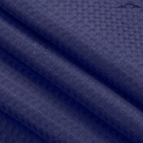 Вафельное полотно гладкокрашеное цв.Синий | ш.150 см | 240 г/м² | хлопок-100%