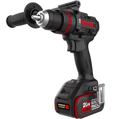 Дрель аккумуляторная KRESS KUC33 20V 4Ачх2 ЗУ 6А, кейс
