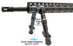 Сошки Leapers M-LOK RECON FLEX для установки на оружие в посадочные места M-LOK TL-BPDM01 (регулируемые) высота от 14 до 20 см