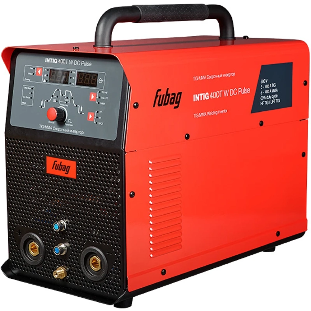 FUBAG INTIG 400 T W DC ПУЛЬС (PULSE) сварочный полуавтомат инверторный с горелкой FB TIG 18 5P 4m, блоком ж/о Cool 70 и тележкой 31454.5