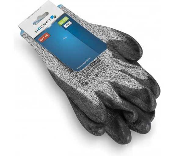 Перчатки рабочие с защитой от порезов покрыты полиуретаном HPPE FUHSE Högert, арт. HT5K763