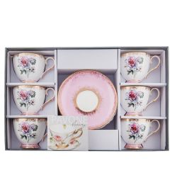 Pavone JK-123 Чайный набор на 6 перс. «Цветок Неаполя» (Fiore Napoli  )