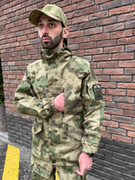 Тактический костюм горка с наколенниками и налокотниками мох лайт