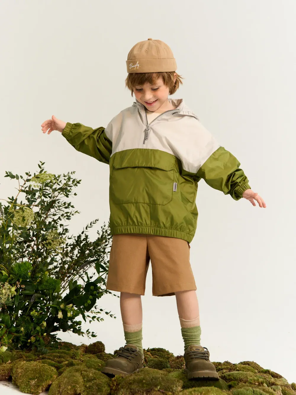 Анорак на сетчатой подкладке "Авокадо"