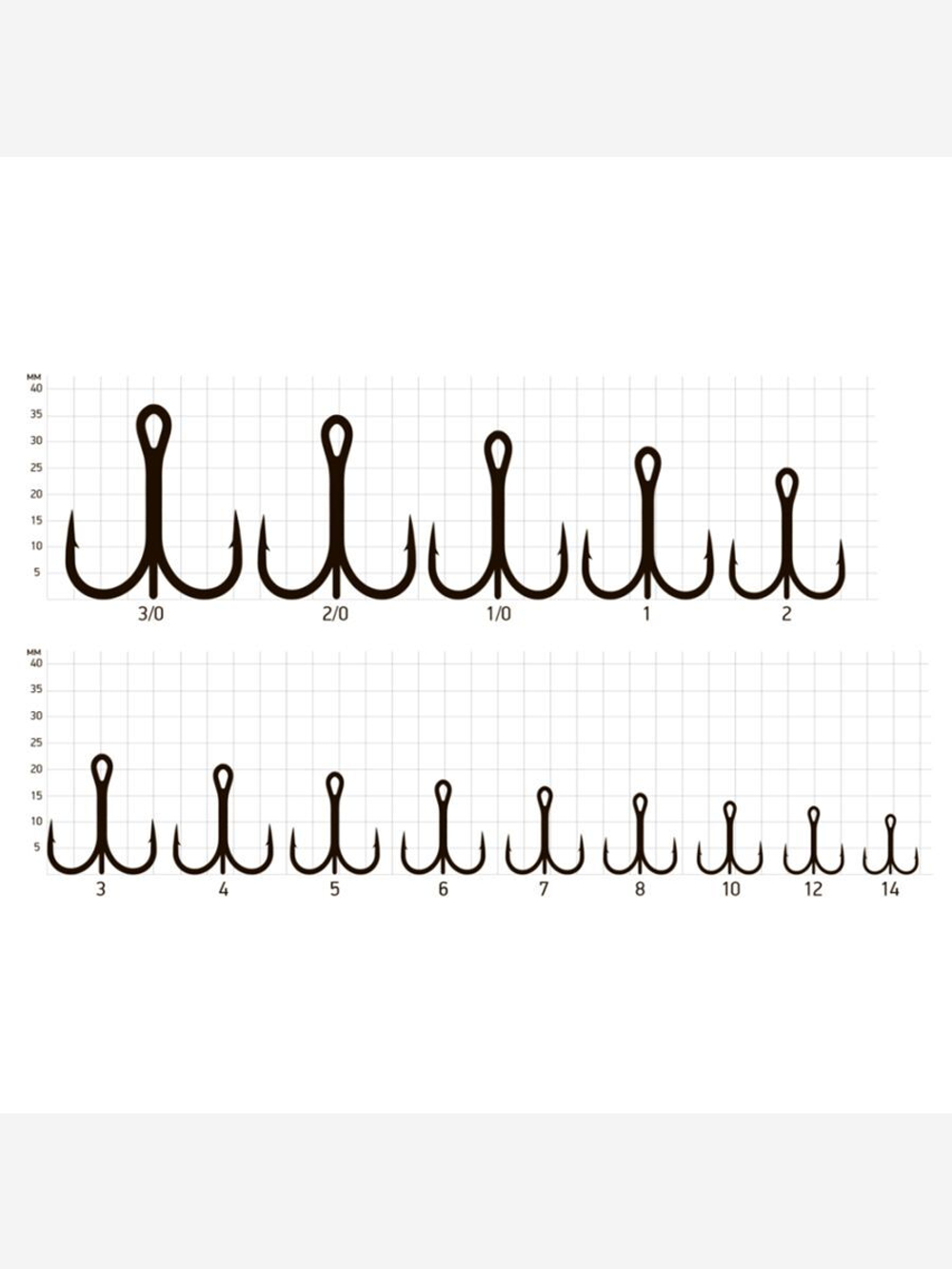 Крючки рыболовные (тройник) Saikyo 7001OR № 14 (50 шт. в упк.)