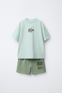 ZARA ПИЖАМА SAJA BOYS KPOP DEMON HUNTERS™ NETFLIX ©, ЗЕЛЕНЫЙ