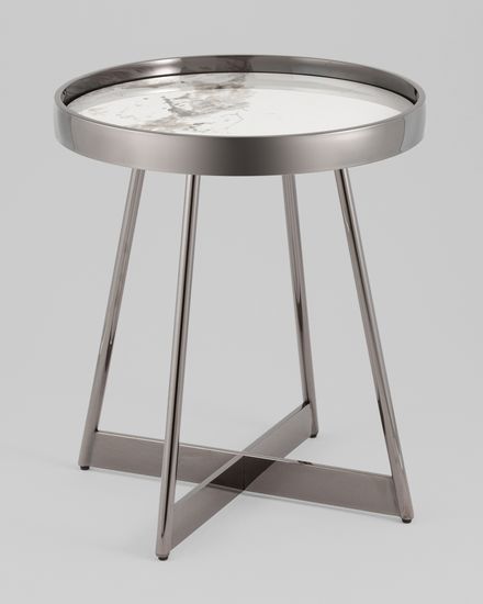 Журнальный столик Гера 50*50 см белая керамика