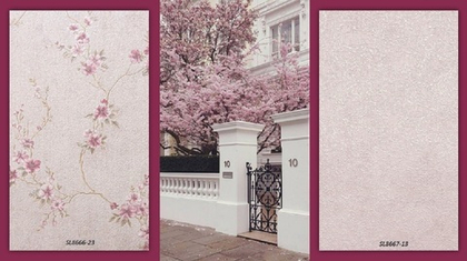 SL8666-23 Обои Solo SAKURA 1,06х10м/ компактный винил на флизелине / раппорт 64см