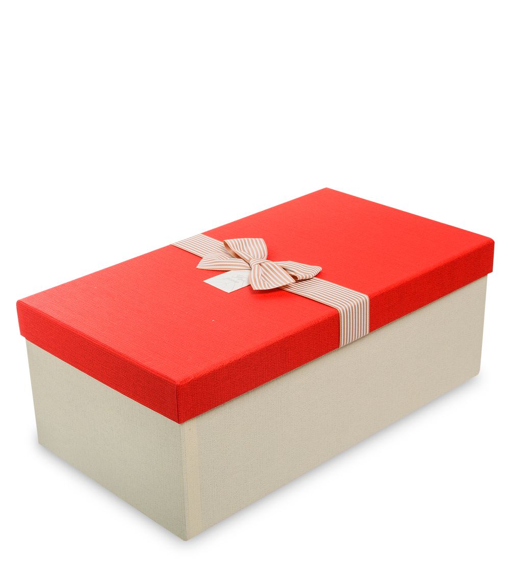 WF-73/3-A Коробка «Прямоугольник» цв.беж./красн.