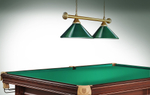 Лампа STARTBILLIARDS 2 плафона, зеленый / золото