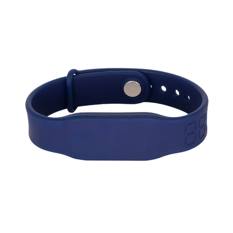 Силиконовый RFID браслет доступа MIFARE 1K “PRESTIGE” КОРОЛЕВСКИЙ СИНИЙ, с застёжкой