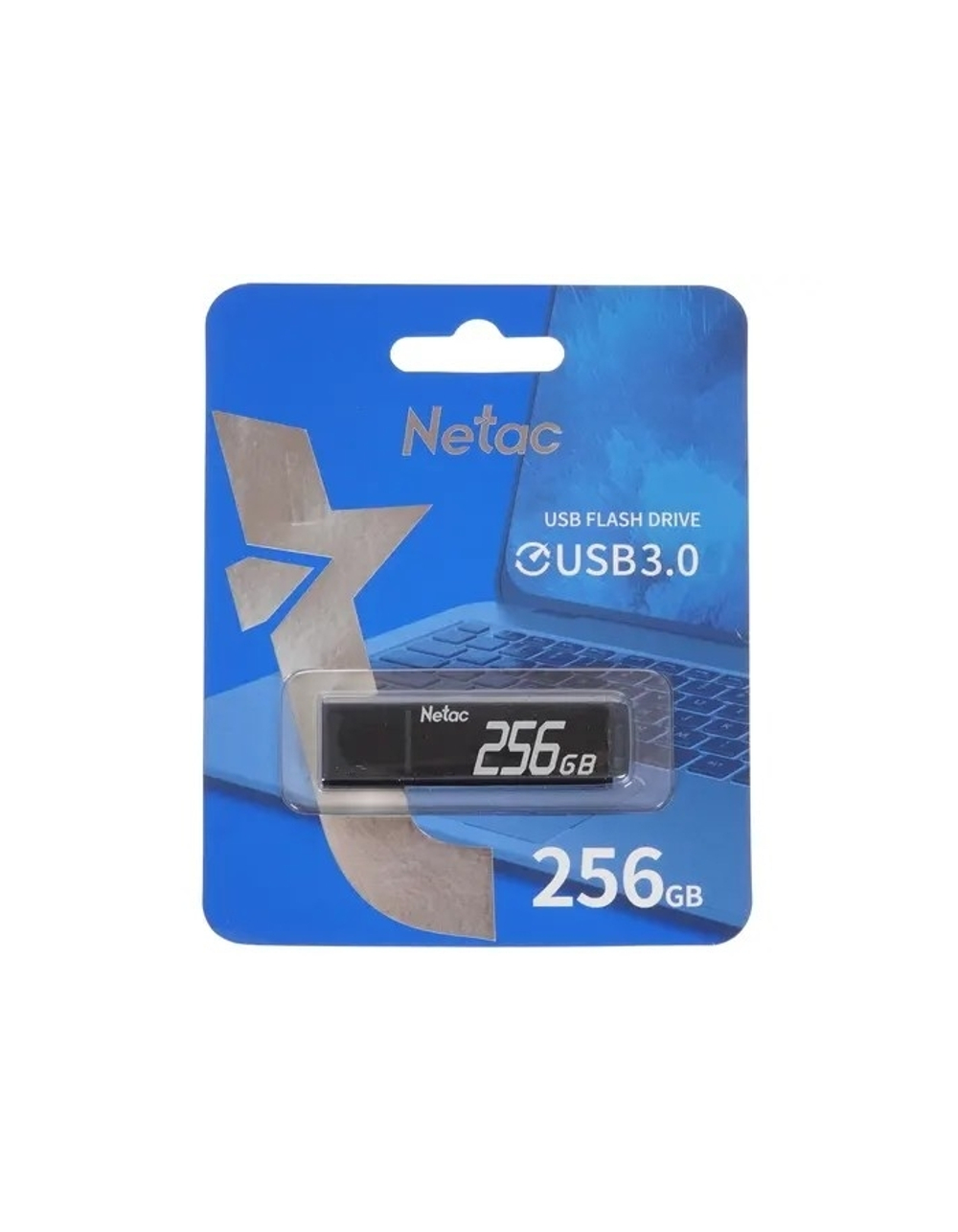 Флешка USB Flash Netac USB Drive 256GB U351 USB3.0, aluminum alloy housing [NT03U351N-256G-30BK]