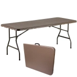 Стол складной 180*75*74см «Венеция» рисунок под ротанг