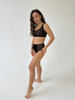 Слипы Клаудиа черная мушка