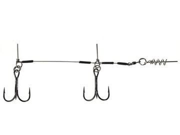 Остнаска стал. Lucky John STINGER SSW 1х7 3,5+8,0cm, оснащ. тройником №01/0 1шт.