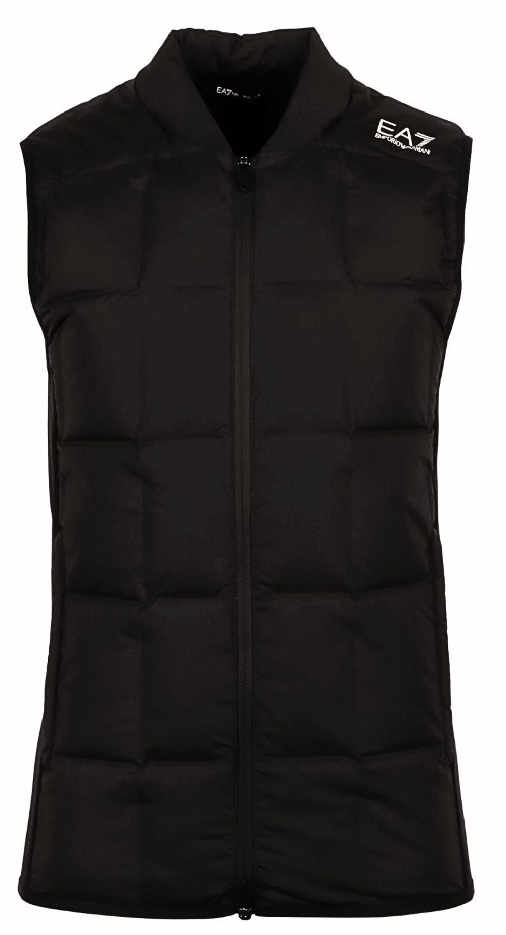 Мужская теннисная жилетка EA7 Man Woven Down Waistcoat - - черный
