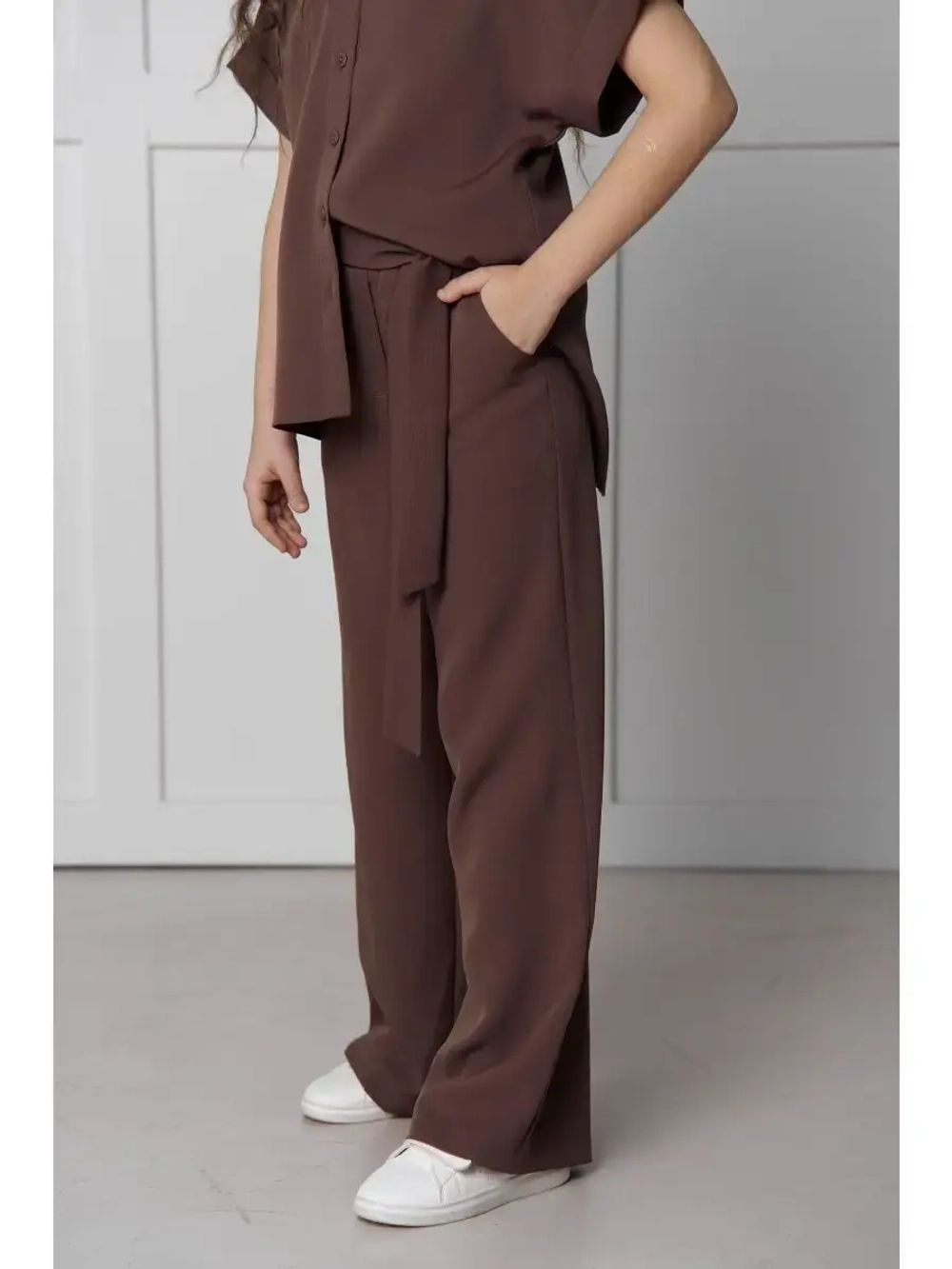 Костюм с брюками палаццо