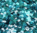 ПЛ016НН5 Пайетки круглые плоские, цвет: морская волна металлик, 5 мм, 10 грамм