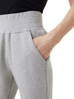 Женские теннисные брюки Björn Borg Sthlm High Waist Sweat Pants - light grey melange